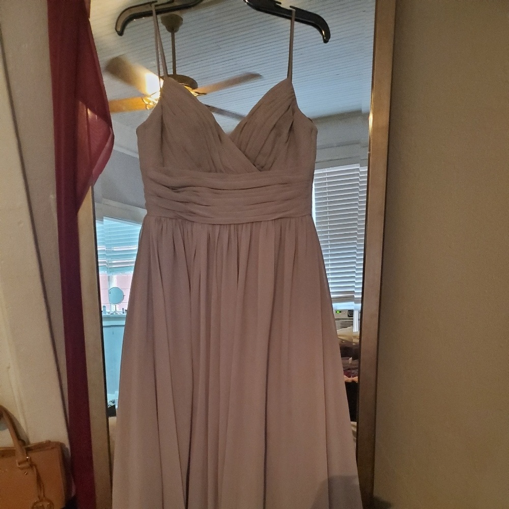 Levkoff desert gray brides maid dress. Worn 1 time